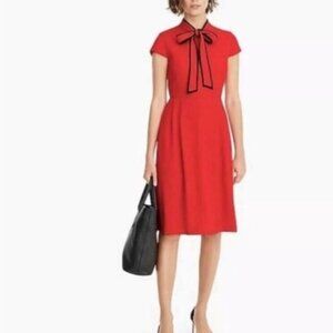 J.Crew Tie Neck Dress in 365 Crepe